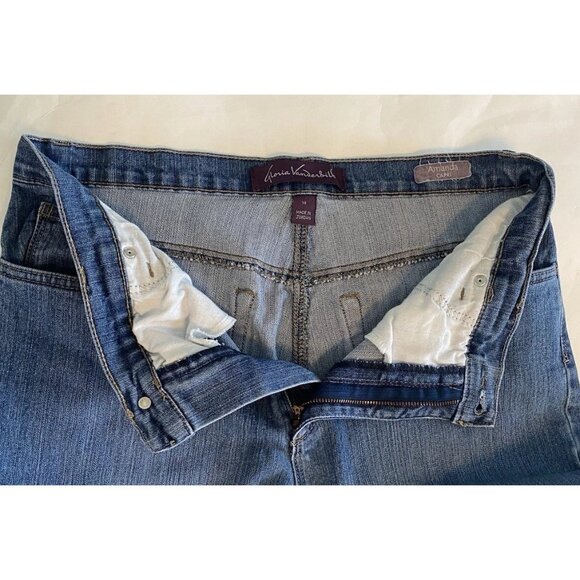 Gloria Vanderbilt Amanda Capri Jeans Womens Size 14 Blue Stretch Denim Casual - Picture 15 of 15
